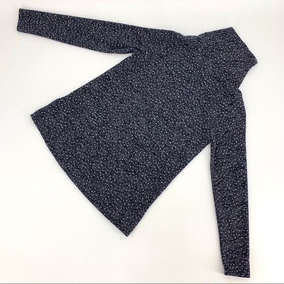 Kaileigh Gayle Blue Micro Polka Dot Cowl Neck Sweater, Small - Picture 12 of 16